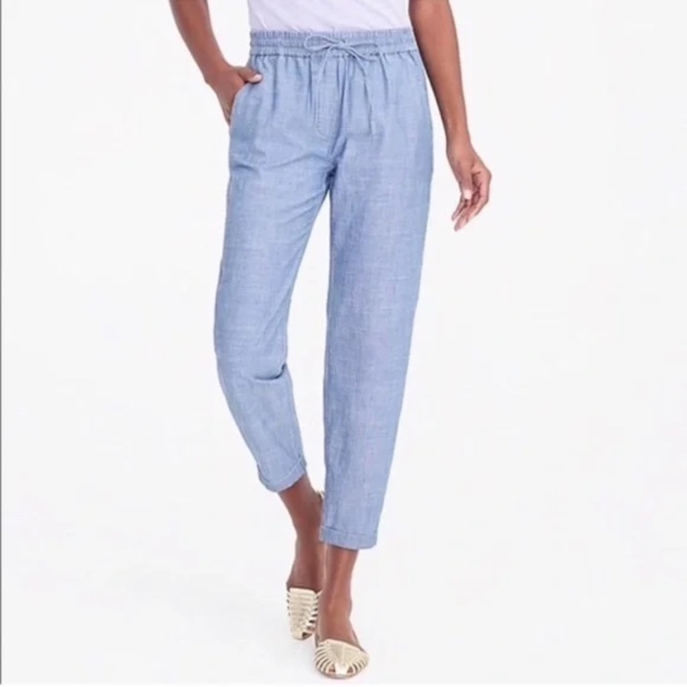 J. By J.Crew Chambray drawstring pant